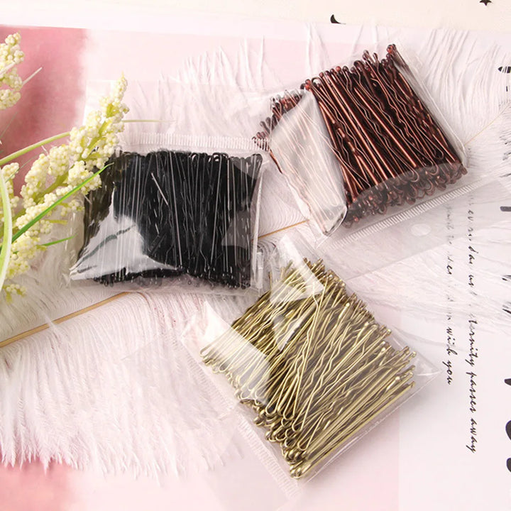 Hair Clip Lady Hairpins Bobby Pins Styling Hair Accessories 50 Pcs 4 Colors 5cm