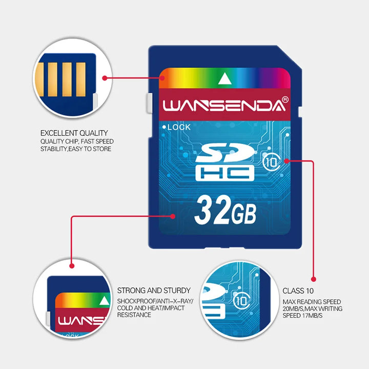 Full size SD card 64GB 32GB 16GB SDHC Card SD Card flash Memory Card 8GB 4GB universal for digital camera