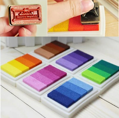 Ink Stamp Pad for Rubber Self Inking Roller Stamps Stationery