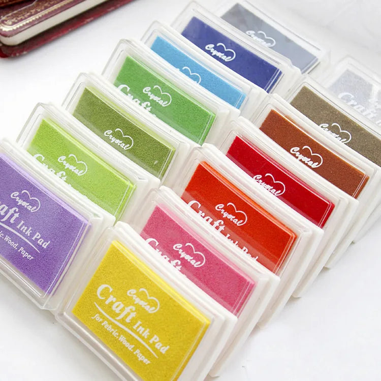 Ink Stamp Pad for Rubber Self Inking Roller Stamps Stationery