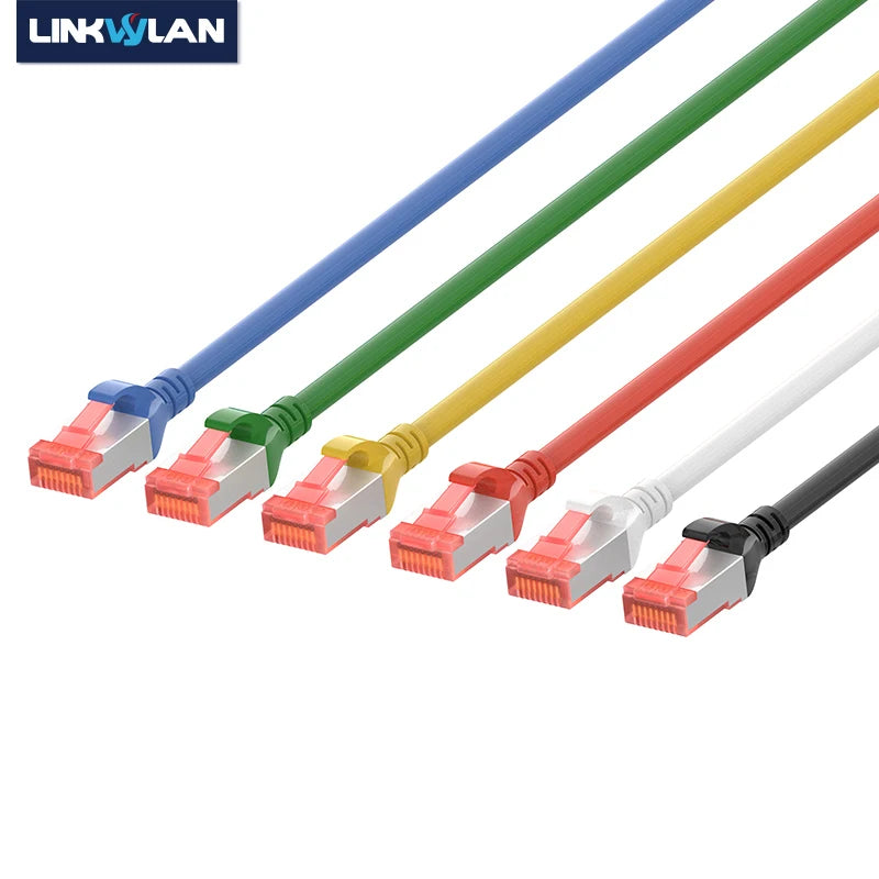 (3pcs/Pack) RJ45 Cat 6 SFTP Ethernet Patch Cord Cat6 S/FTP Patch Lead Cable Snagless 0.25/0.5/1/2/3/5/10/15/20m LSZH