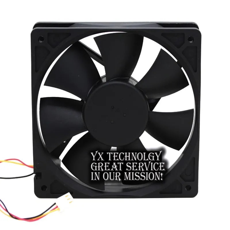 Delta For 120mm AFB1212VH-BL3V fan 12025 120mm 12V 0.60A 3lines dedicated cooling fan for  120*120*25mm