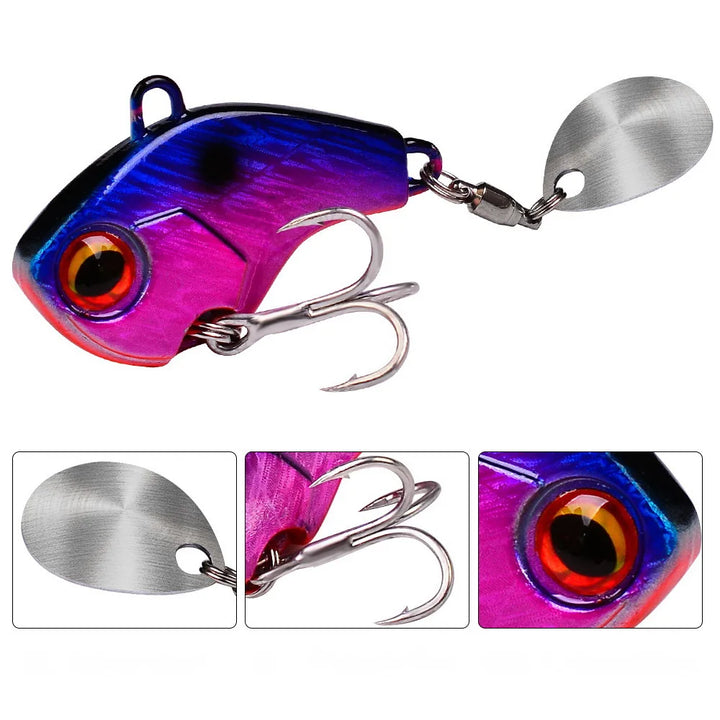 Fishing Lures Wobble Rotating Metal Vibration Bait 6g 15g 28g Artificial Hard Baits Spinner Spoon