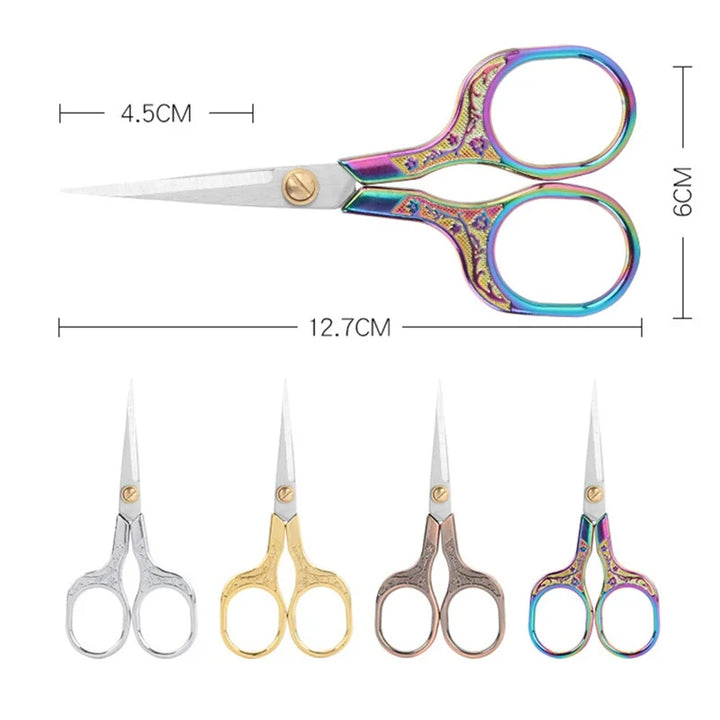 Stainless Steel Vintage Scissors Sewing Fabric Cutter Sewing Shears 1PC