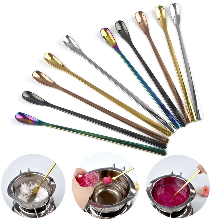 Stainless Steel Melting Wax Spoon Lacquer Spoon Wax Stirring Rod