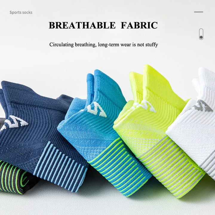Running Socks  Quick-drying Sweat-absorbing Breathable Anti-friction Ankle Tab Socks
