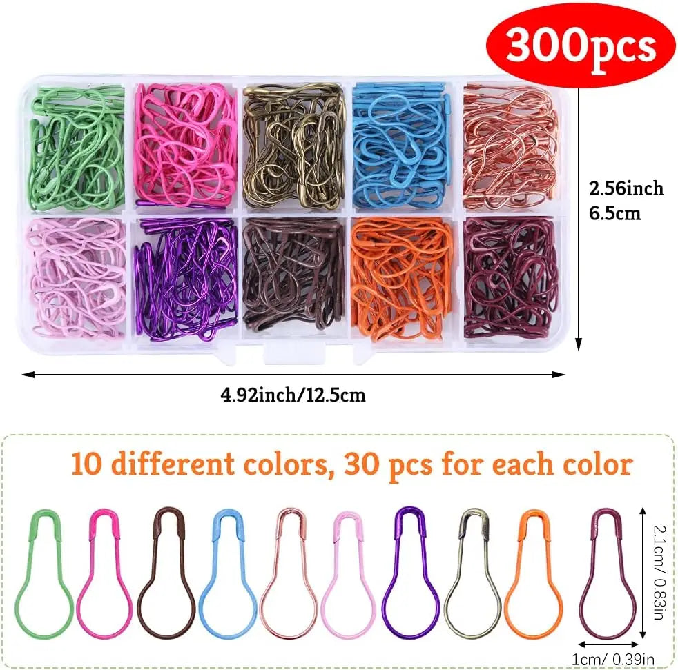 Safety Bulb Pins Clothing Tag Crochet Stitch Markers Metal Safety Pins for Knitting and DIY Craft Sew Cloth 100Pcs