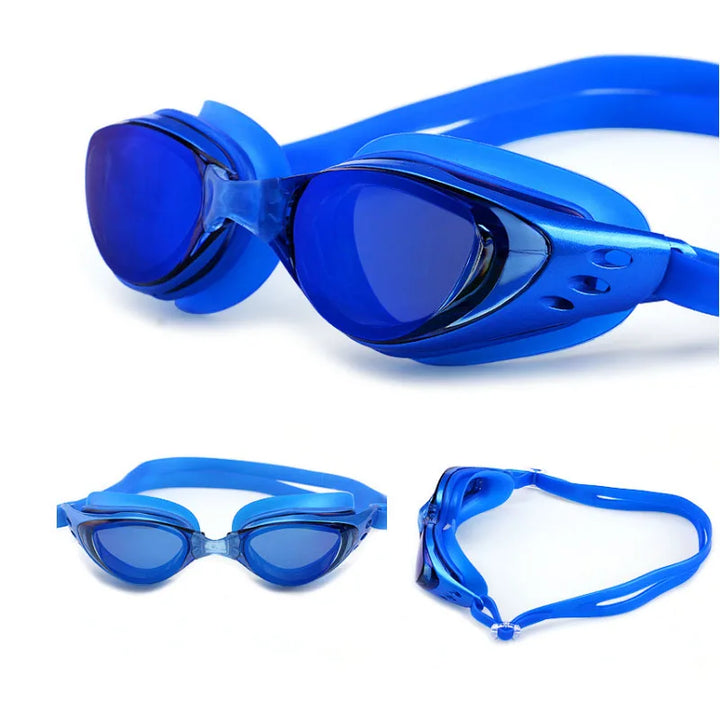 Myopia Swimming Glasses Prescription -1.0~-10 Anti Fog Swim Eyewear Silicone Diopter Goggles