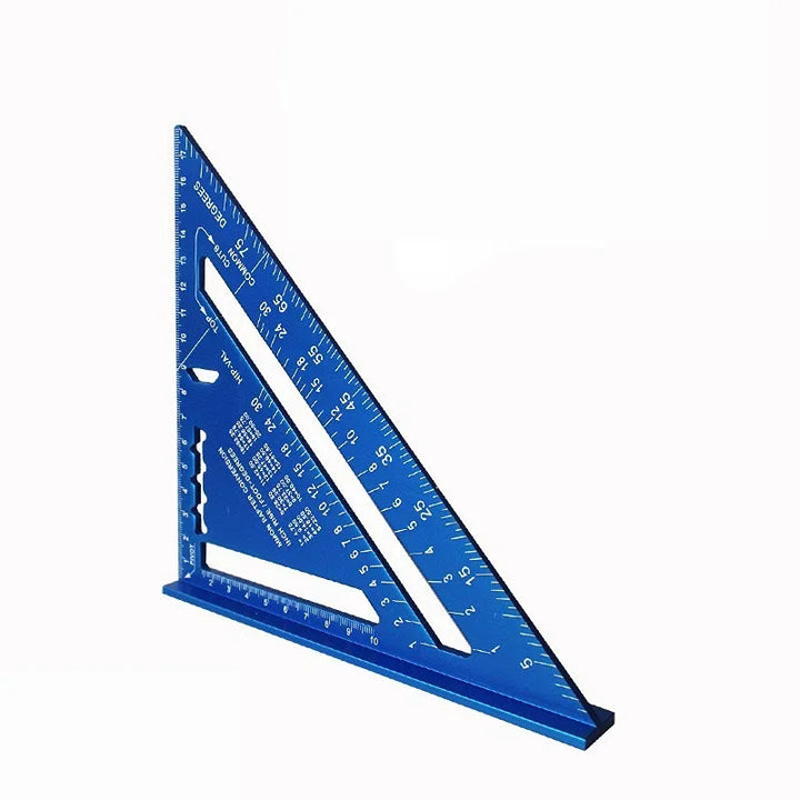 Triangle Ruler 7Inch Measurement Tool Aluminum Alloy Carpenter Tools Inch Metric Angle Ruler Speed Square