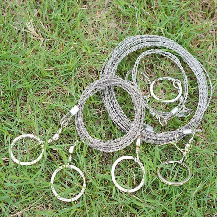 Outdoor Manual Hand Steel Wire Saw 1/2M Hand Chain Saw Cutter Portable Survival Tools