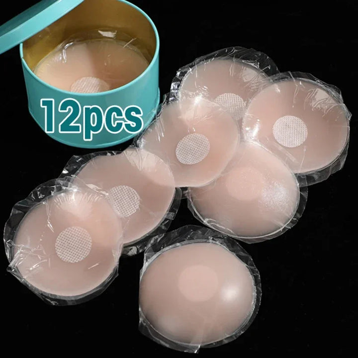 Reusable Breast Petals Lift Nipple Cover Invisible Petal Adhesive Stick on Bra Silicone