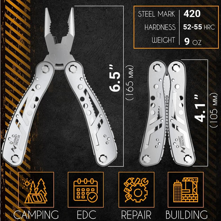 Multitool 420 Stainless Steel Multitool Outdoor Survival Camping Hunting and Hiking