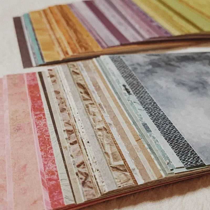 Rainbow Color Texture Craft Paper Scrapbooking Material Paper Pack 150 Pcs