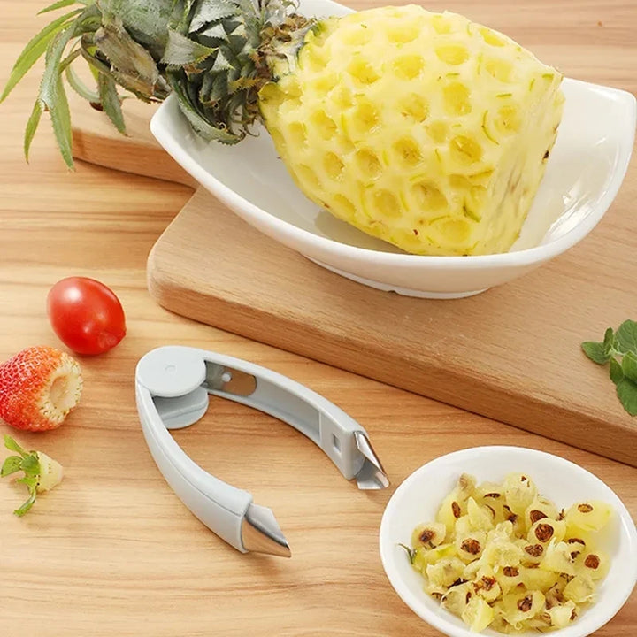 Special eye gouger stainless steel eye gouging clip multifunctional seedless pineapple peeler hole digging pedicel removing tool