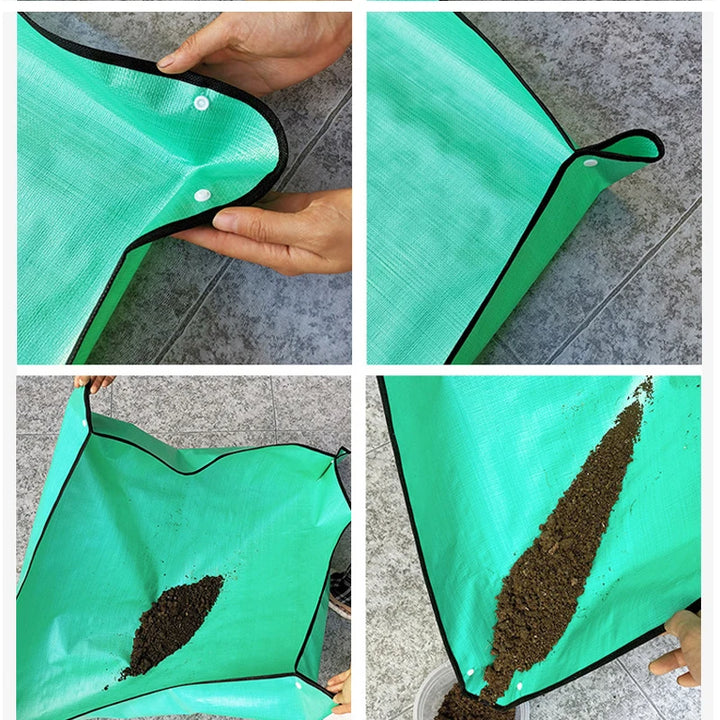 Planting Mat 50cm-100cm Gardening Potting Pad Foldable Waterproof 1pcs