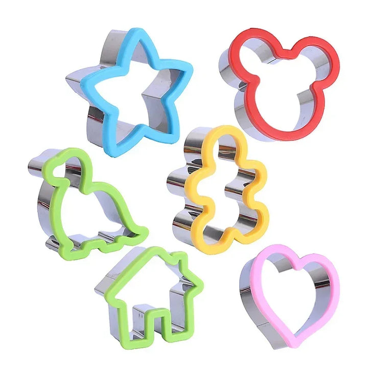 Stainless Steel Animal/ Shapes Cookie/ Sandwich Cutter Set for Kids