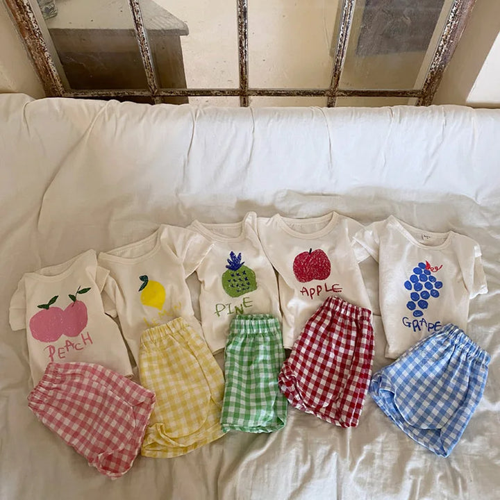 Cotton Baby Pajama Sets - Toddler Summer Sleeveless Nightwear, Kids Clothes