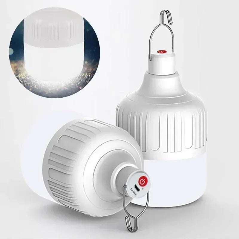 Portable USB Rechargeable LED Camping Lights Outdoor Emergency Bulb High Power Lamp Bulb Battery Lantern