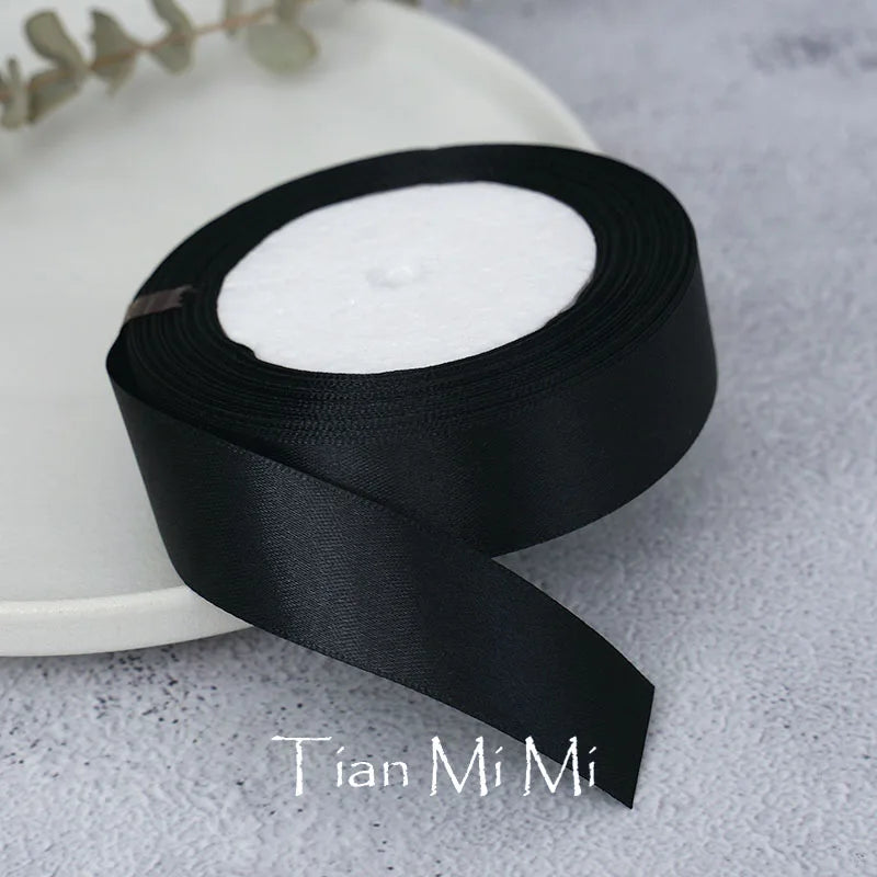 Satin Ribbon 25yards/Roll 6mm 10mm 15mm 25mm 38mm 50mm