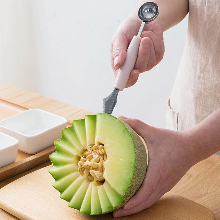 Fruit Carving Knife Watermelon Baller Multi Function Scoop Spoon Baller