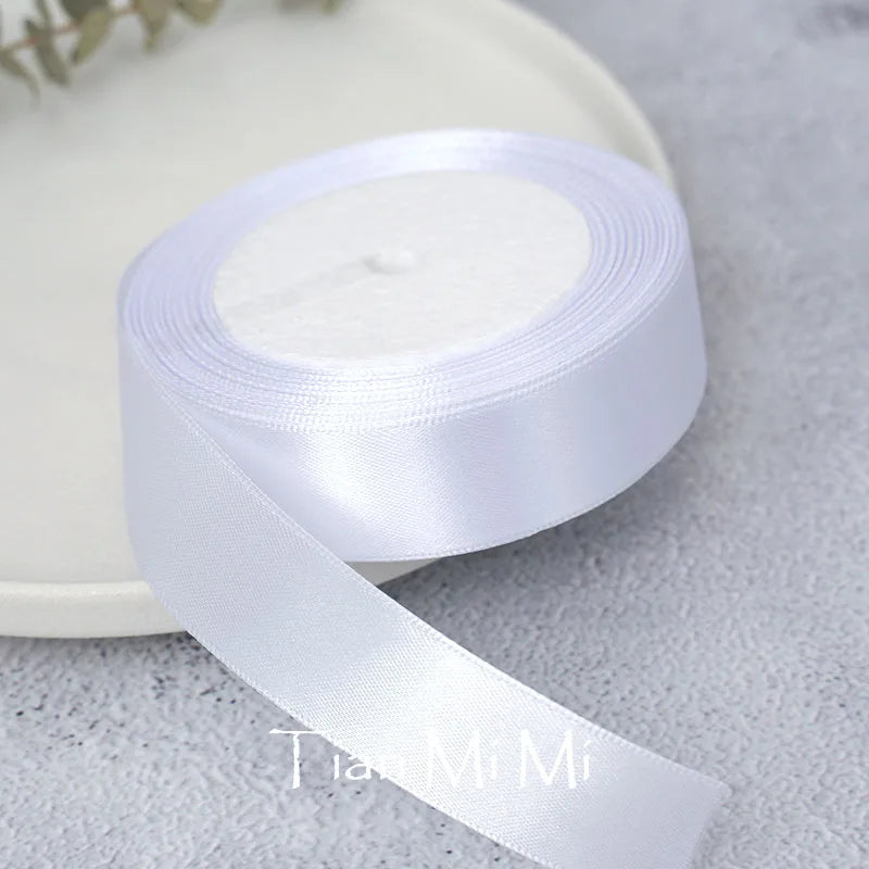 Satin Ribbon 25yards/Roll 6mm 10mm 15mm 25mm 38mm 50mm