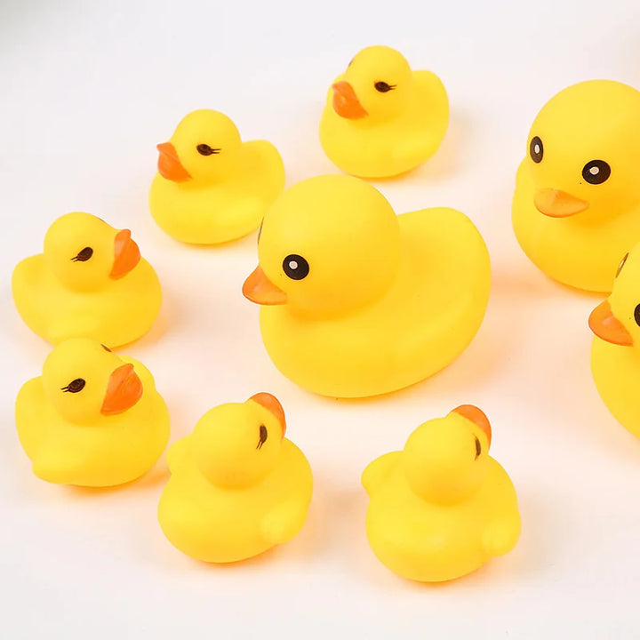 Squeaky Rubber Duck Bath Toys Swimming Pool Shower Water Toys 15-120pcs 3.5/5CM