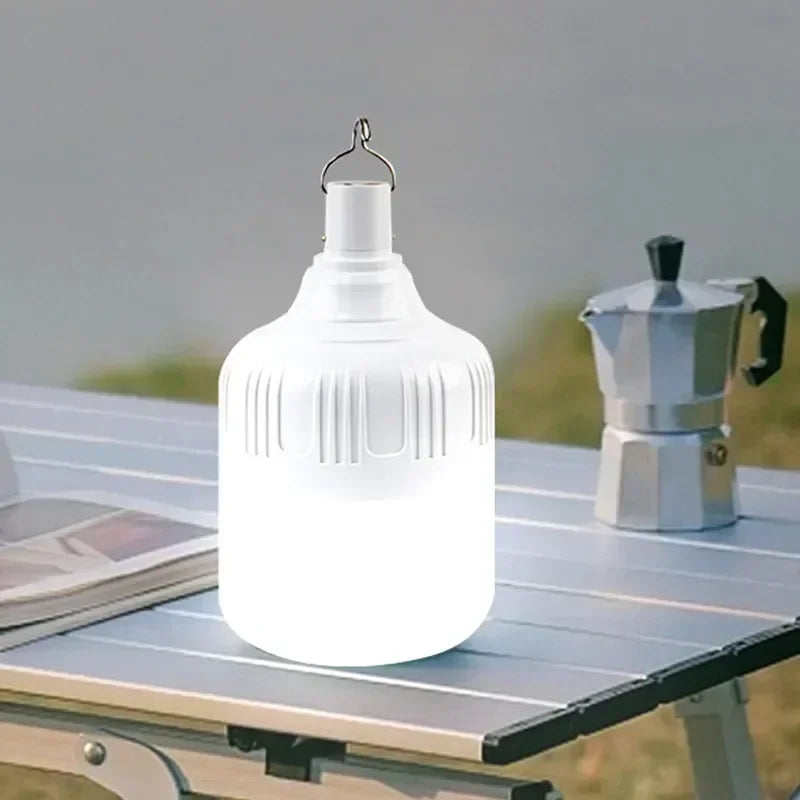Portable USB Rechargeable LED Camping Lights Outdoor Emergency Bulb High Power Lamp Bulb Battery Lantern