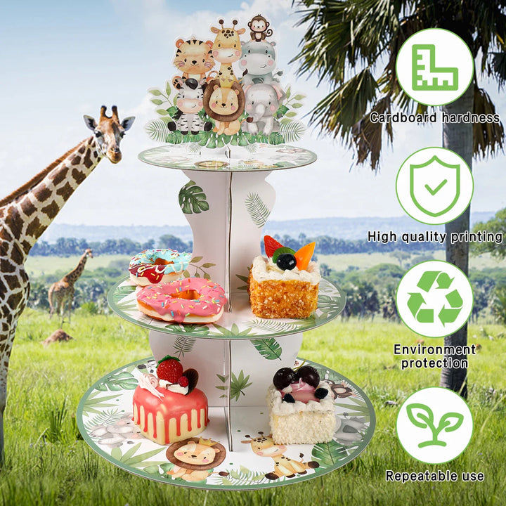 Cupcake Stand Animal Party Supplies