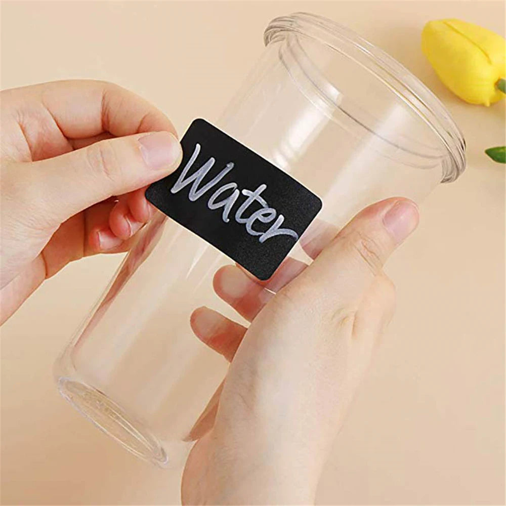 Chalkboard Label Waterproof Sticker Rectangle/Circle 150-300pcs/roll