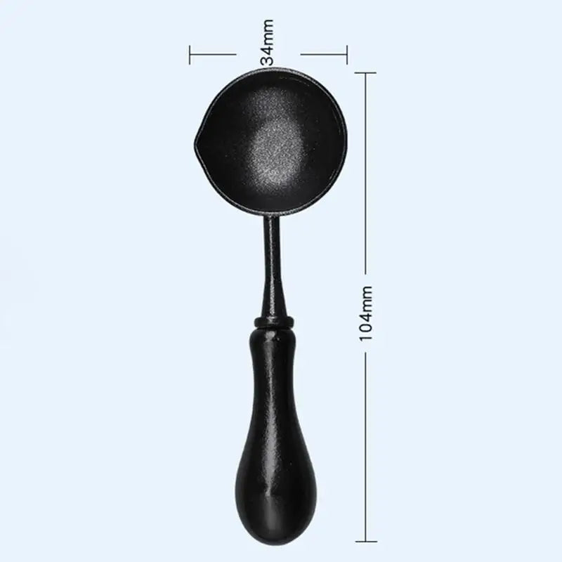 Wax Seal Spoon Vintage Non-Stick Spoons Fire Paint Wax Particle Melting Firing Crafts Tools