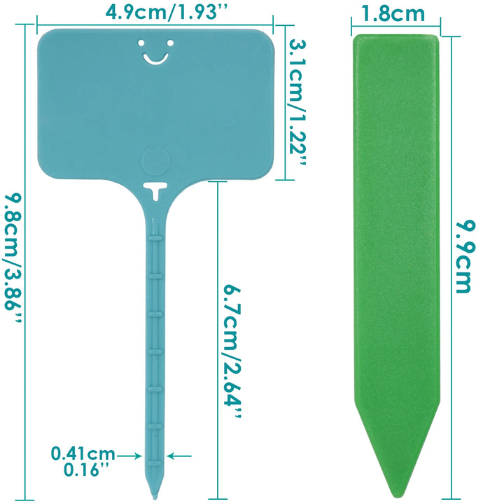 Re-usable Plant Labels Waterproof Plastic Stakes 30-100pcs