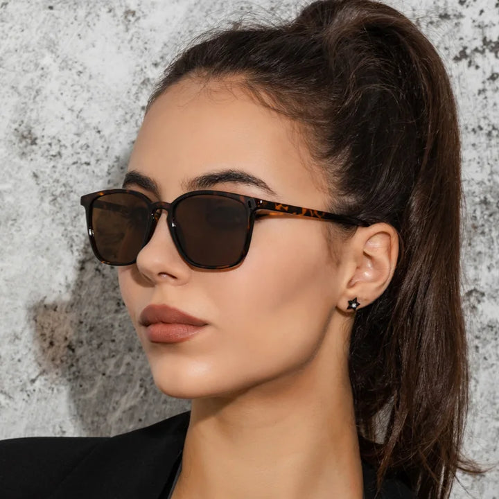 Vintage Luxury Square Sunglasses - Retro UV400 Mirror Shades for Men and Women