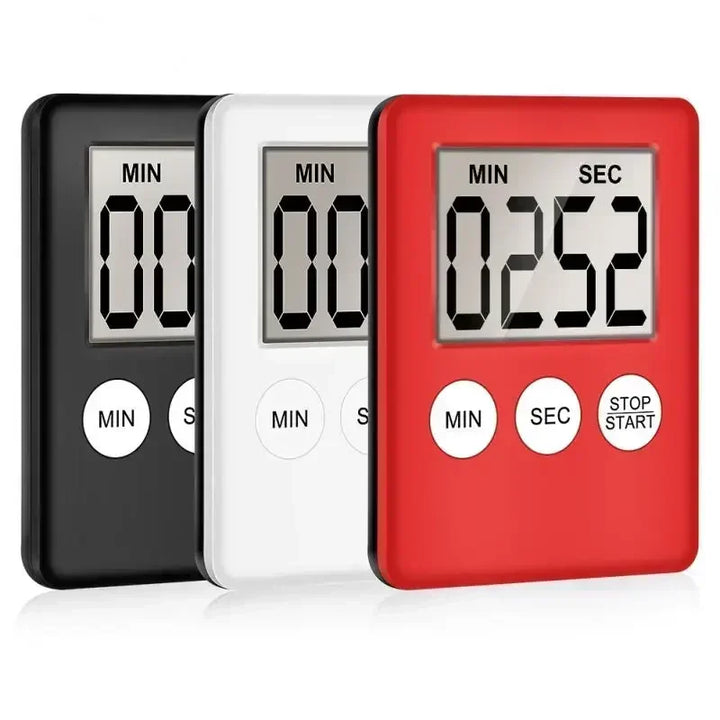 Magnet Kitchen Cooking Timers LCD Digital Screen Countdown Alarm Clock