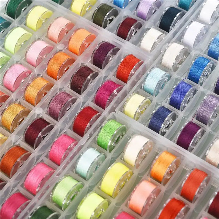 25/20 Colors Set Bobbin Thread Polyester Thread Spools Sewing Machine Bobbins With Storage Box For Embroidery Sewing Accessories