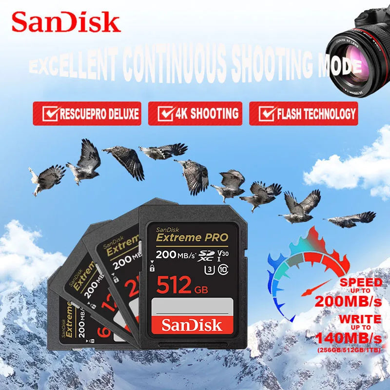 SanDisk Ultra Original SD card 32GB SDHC 64GB 128GB 256GB 512GB SDXC