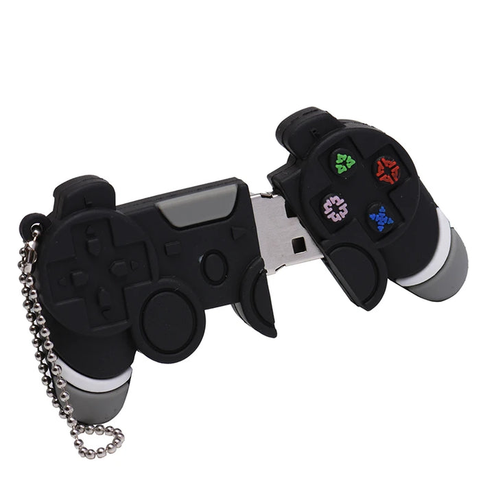 Creative Gift Gamepad USB 2.0 Flash Drive With Key Chain Cartoon Pen Drive Real Capacity Memory Stick 64GB/32GB/16GB/8GB U Disk